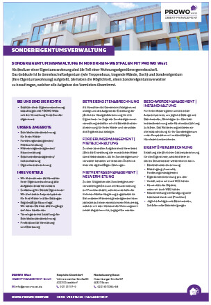 Vorschau PROWO West Sondereigentumsverwaltung